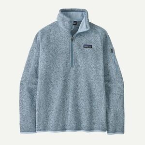 Patagonia Women's Better Sweater 1/4-Zip Fleece- Fleck Blue Xxs
